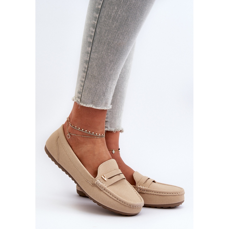 Mocassins Classiques Femme Beige Clair Iramarie 2
