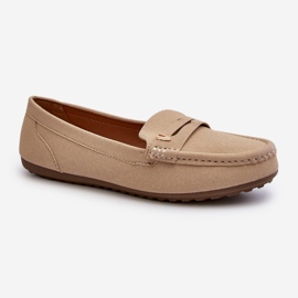 Mocassins Classiques Femme Beige Clair Iramarie 1