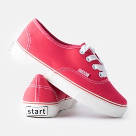 Baskets pour enfants rose foncé de Costrana 1