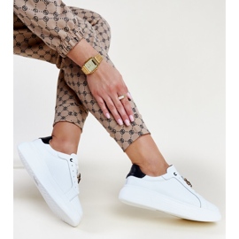 Baskets Vinceza en cuir blanc 1