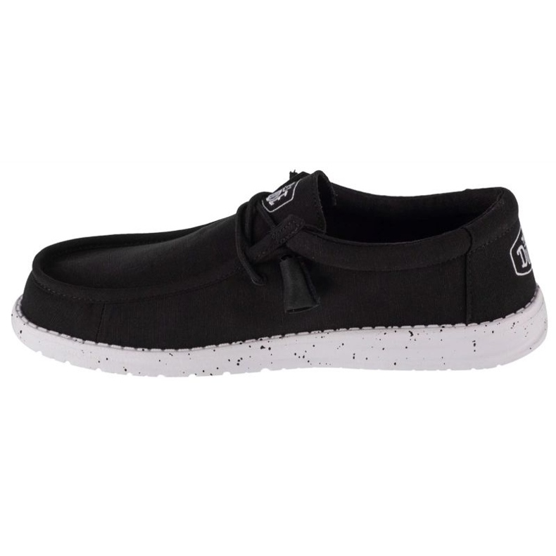 Chaussures Hey Dude Wally Slub Canvas W 40009-001 noir 1
