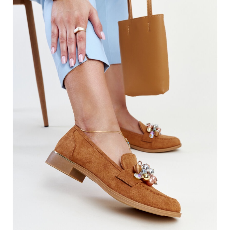 Mocassins marron à décorations Dahera brun 1