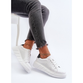 Baskets Plateformes En Cuir Femme Blanc Gatira blanche 1 Baskets Plateformes En Cuir Femme Blanc Gatira blanche 1