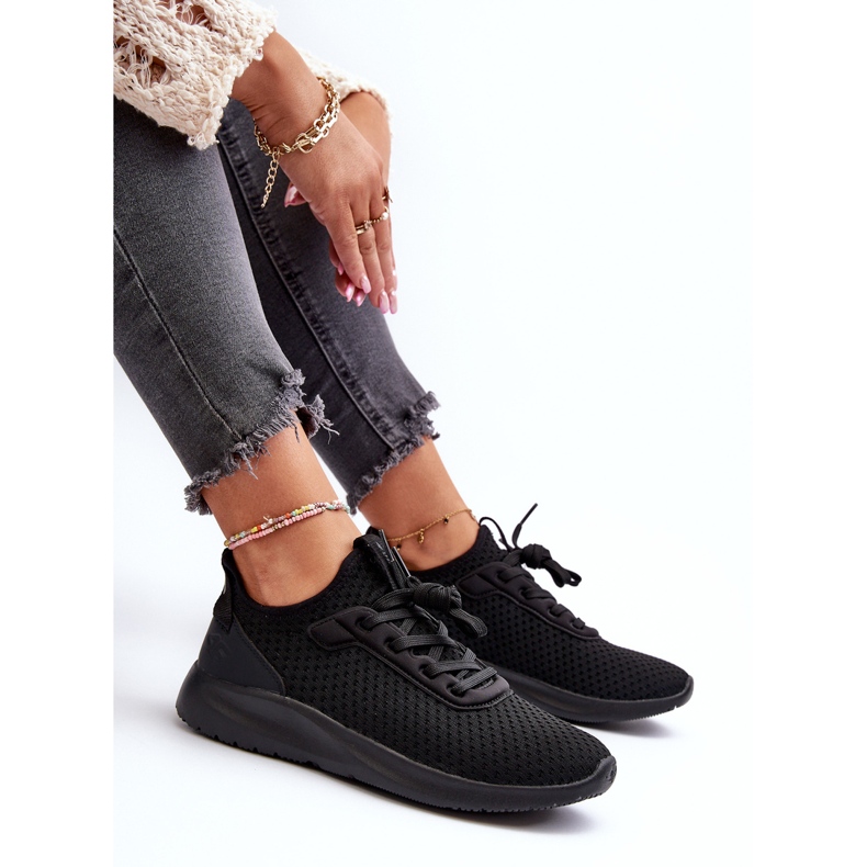 Baskets de sport pour femmes 4F 4FRSS24FLOWF055 noir 2