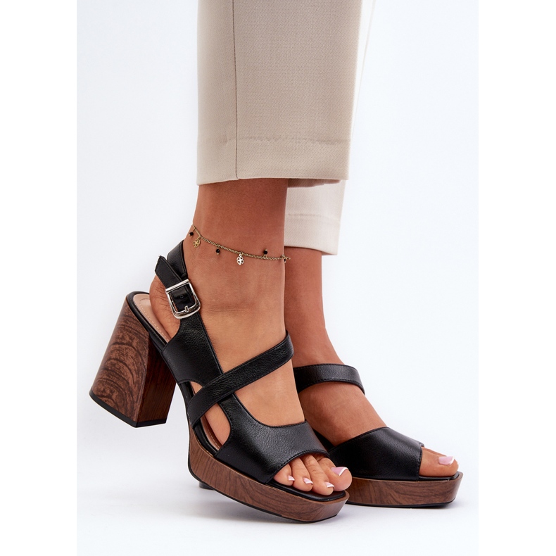 Sandales pour femmes à talon haut Sergio Leone SK577 Noir le noir 2 Sandales pour femmes à talon haut Sergio Leone SK577 Noir le noir 2