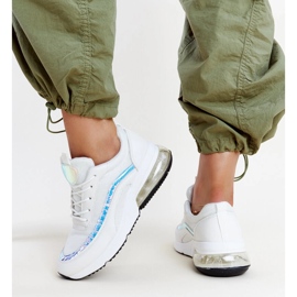 Baskets blanches avec hologramme Jelek 4