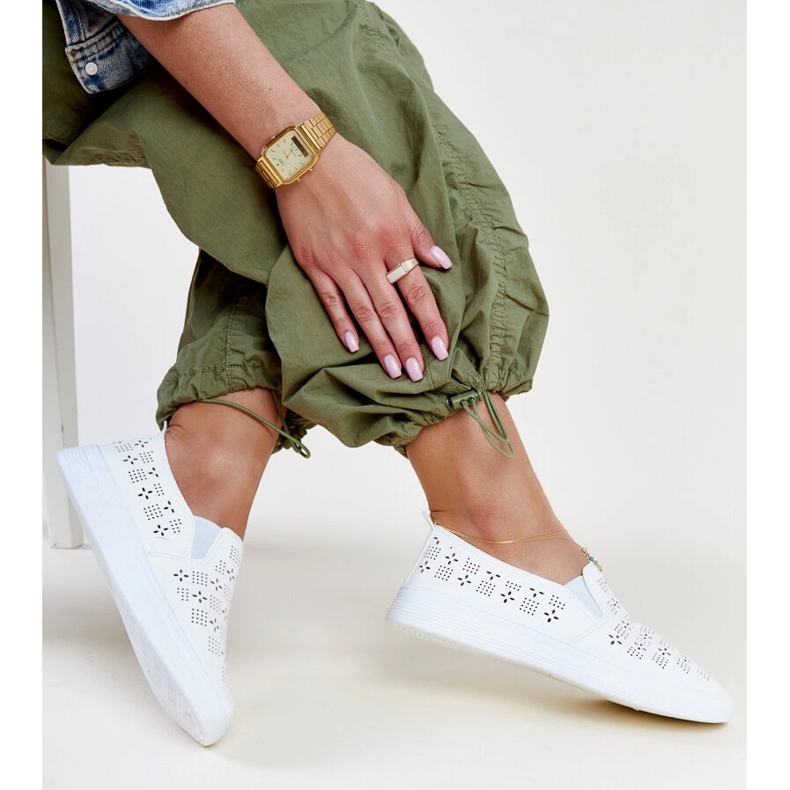 Baskets à enfiler Hilal blanches 1