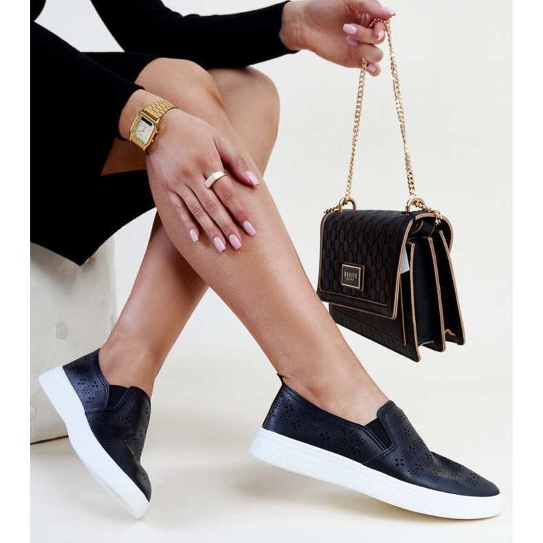 Baskets à enfiler Hilal noires le noir 1