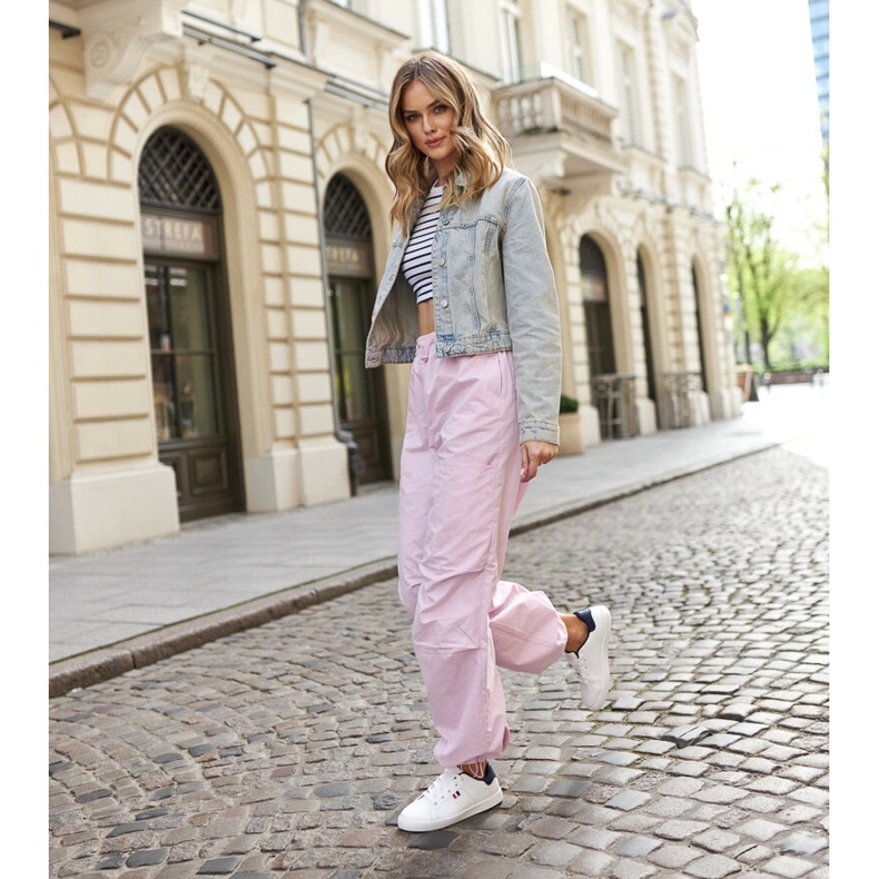 Baskets en éco-cuir Gioya blanches 2