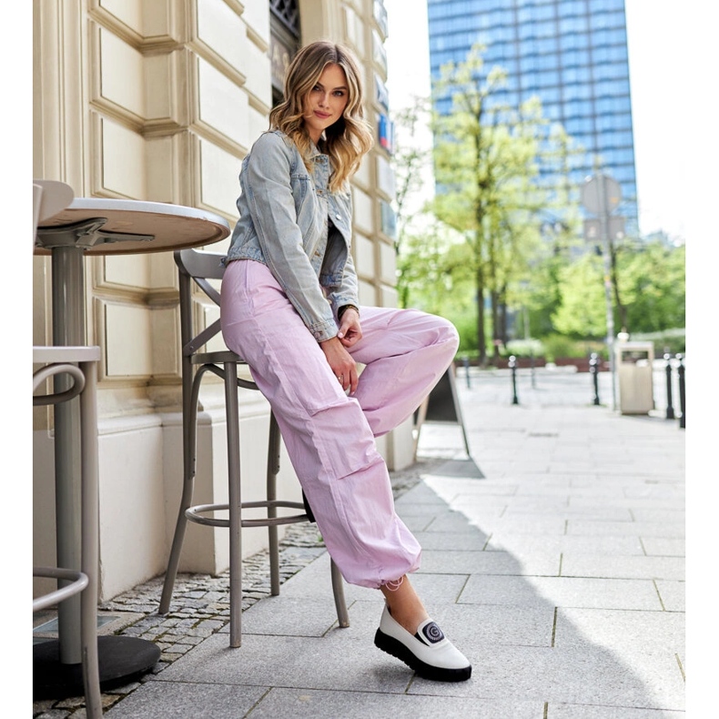 Chaussures beiges à semelle massive Teska 1