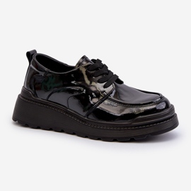 Chaussures Femme En Cuir Verni, Cuir Naturel, Noir Scadaria le noir 1