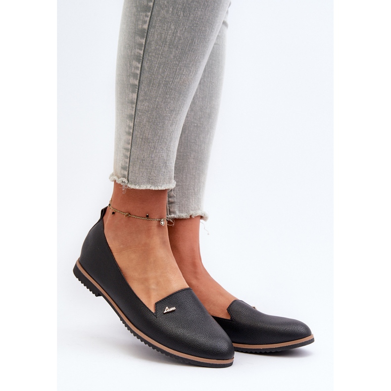Mocassins Plats Femme Noir Enzla le noir 2