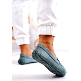 Evento Mocassins en daim pour femmes Menthe Morreno vert 3