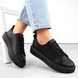 Chaussures de sport plateforme noires Big Star NN274320 1