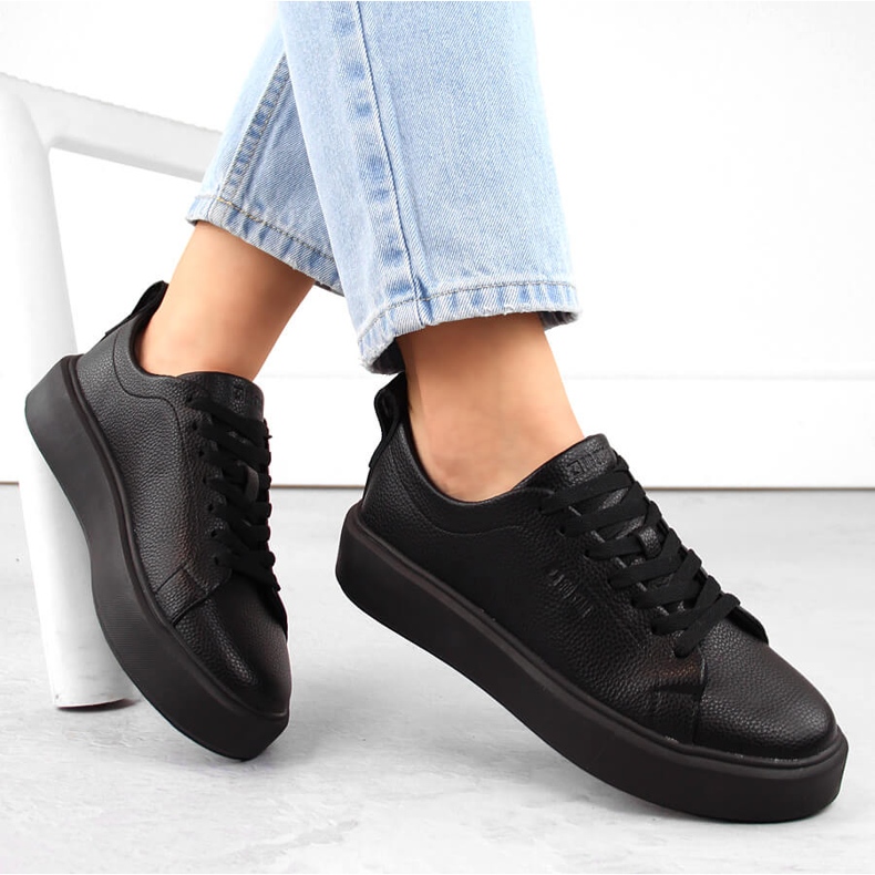 Chaussures de sport plateforme noires Big Star NN274320 le noir 1 Chaussures de sport plateforme noires Big Star NN274320 le noir 1