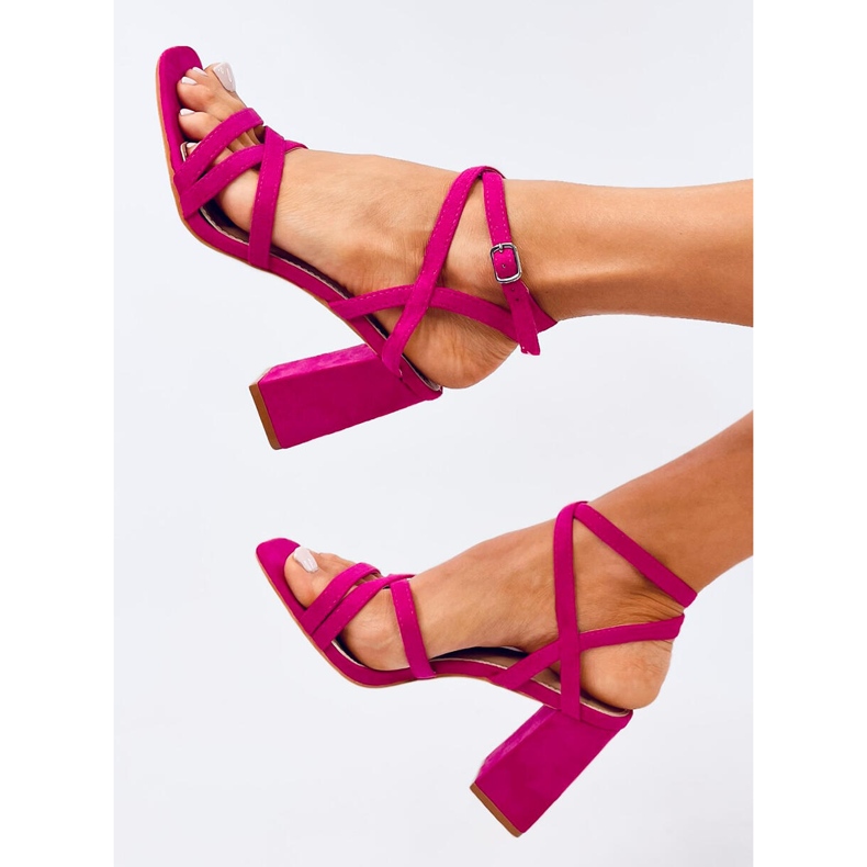 Sandales à talons Divoi Fuchsia rose 1