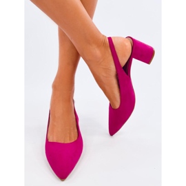 Escarpins à talon ouvert Soheil Fuchsia rose 1