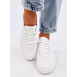 Baskets ajourées femme Costier Blanches 1