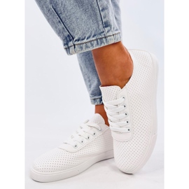 Baskets ajourées femme Costier Blanches 2
