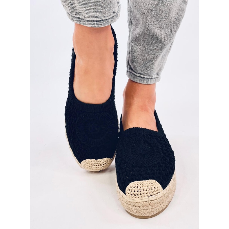 Dagonei Espadrilles ajourées noires 1