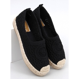 Dagonei Espadrilles ajourées noires le noir 5