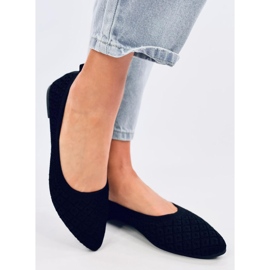 Balart Ballerines chaussettes noires amande 1