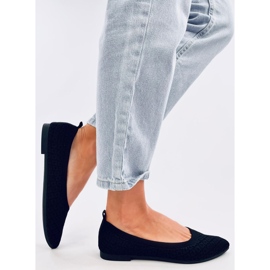 Balart Ballerines chaussettes noires amande 2