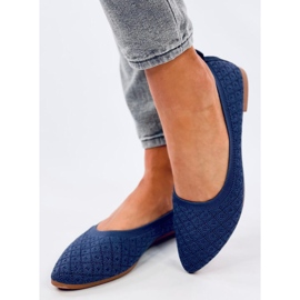 Ballerines chaussettes Balart Bleu amande 1