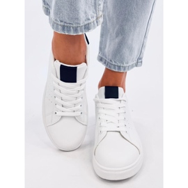 Baskets femme Helary BLANC/NOIR blanche 1