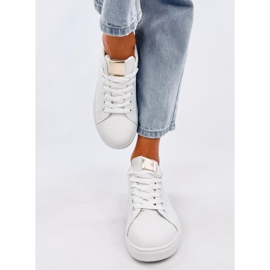 Baskets femme Helary BLANC/OR 1