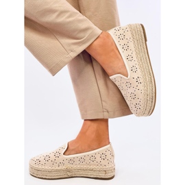 Rigois Espadrilles ajourées beiges 5