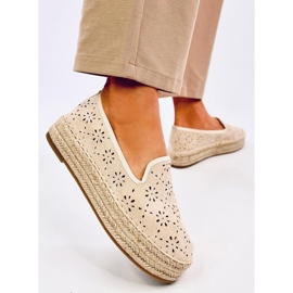 Rigois Espadrilles ajourées beiges 3