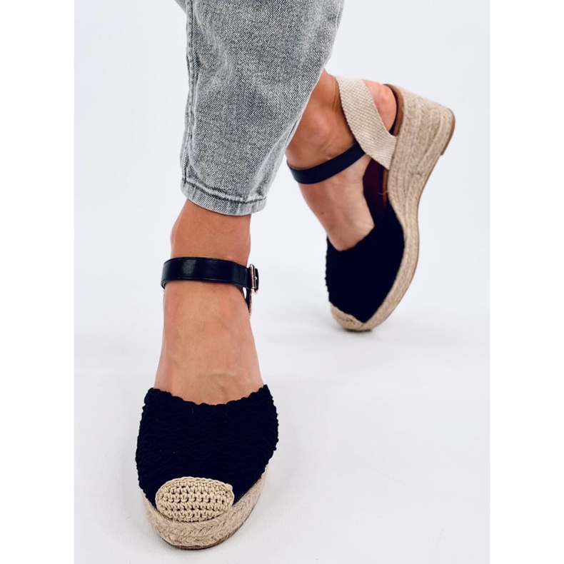 Morelli Sandales compensées espadrilles noires le noir 1