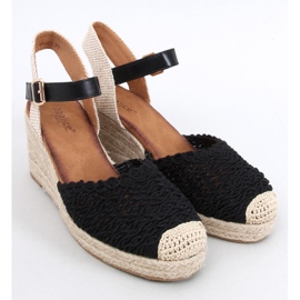 Morelli Sandales compensées espadrilles noires le noir 4