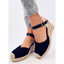 Morelli Sandales compensées espadrilles noires le noir 5