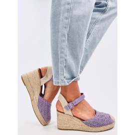 Morelli LT.PURPLE sandales compensées espadrilles violet 2