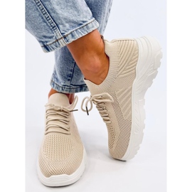 Jaussa Chaussures de sport chaussettes beiges 1