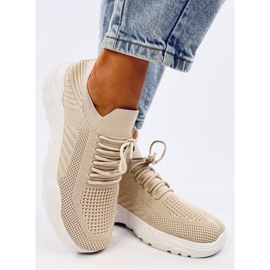 Jaussa Chaussures de sport chaussettes beiges 2