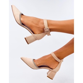 Escarpins à talons hauts à bride cheville Bardini Nude beige 1 Escarpins à talons hauts à bride cheville Bardini Nude beige 1