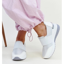 Baskets compensées Kallay blanches 3