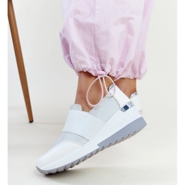 Baskets compensées Kallay blanches 4