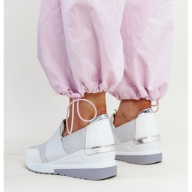 Baskets compensées Kallay blanches 5