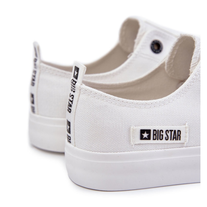 Baskets à faible matériau masculin Big Star KK174006 blanc blanche 1