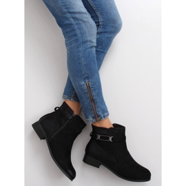 Boots Jodhpur daim W148 noir le noir 1