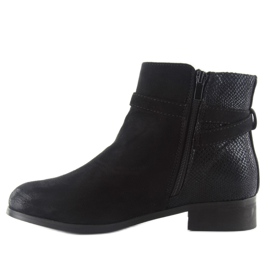 Boots Jodhpur daim W148 noir le noir 3