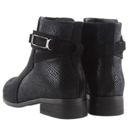 Boots Jodhpur daim W148 noir le noir 4
