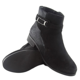 Boots Jodhpur daim W148 noir le noir 6