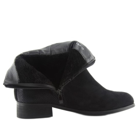 Boots Jodhpur daim W148 noir le noir 7