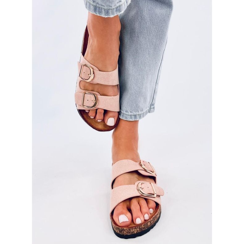 Scholki Byrd Chaussons en liège rose 1 Scholki Byrd Chaussons en liège rose 1