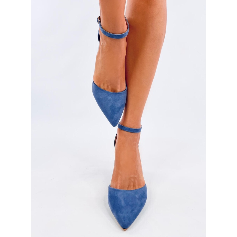 Escarpins à bride cheville Pozzi Denim Blue bleu 1